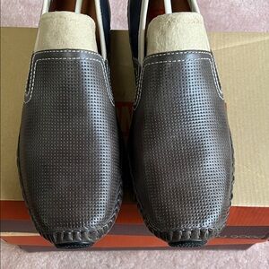 PIKOLINOS Brown and Cream Leather Loafers